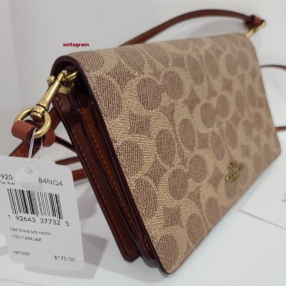 📿 Coach 📿 Hayden Foldover Crossbody Clutch Signature Canvas
